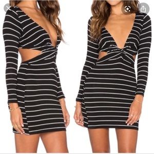 Blue Life striped bb mini dress